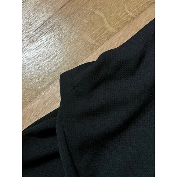 Adidas Mens Athletic Lightweight Half Zip Athleisure Black Golf Top Sz M - Picture 5 of 16